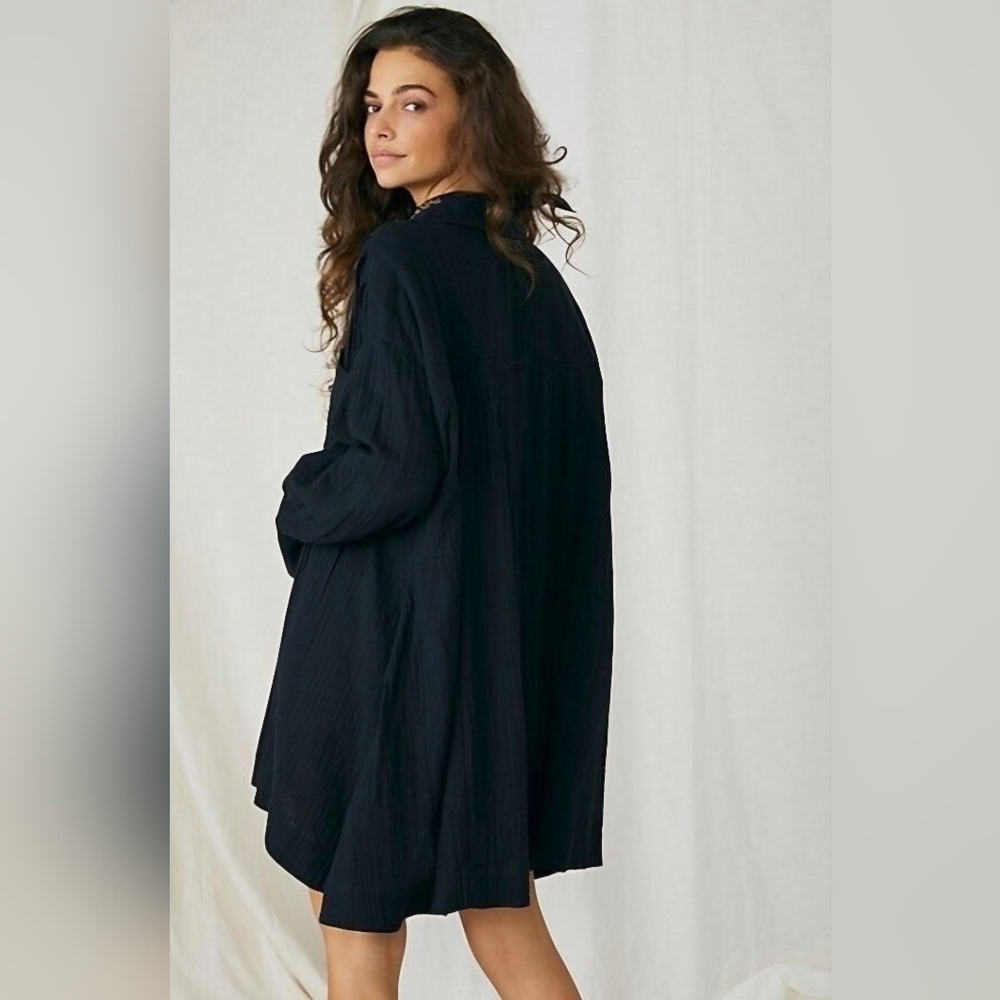 Free People The Voyager Shirtdress Size M - Picture 3 of 16